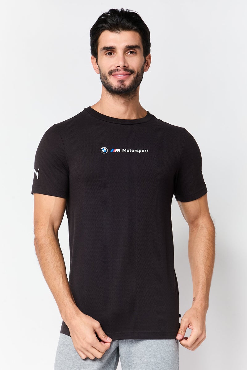 Puma x BMW Motorsport Men Sportswear Fit Short Sleeve Outdoor T-Shirt, Black - Image 1